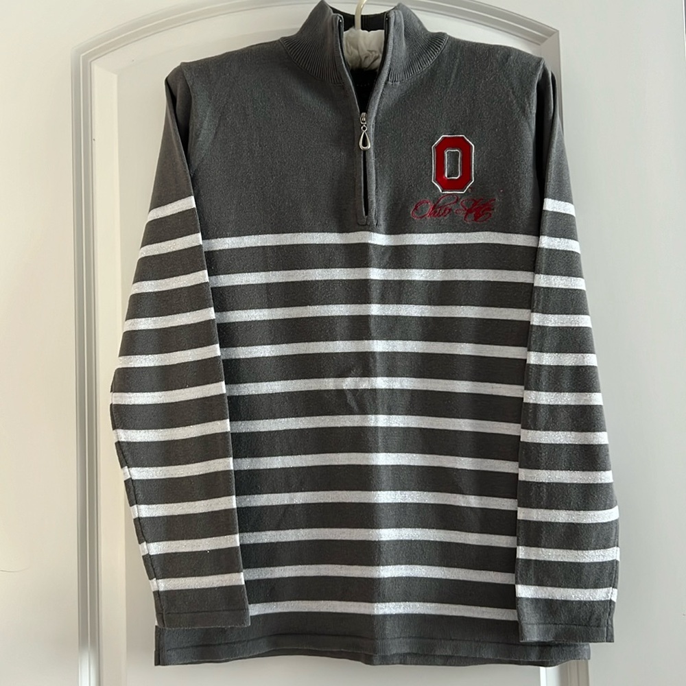Ohio State Quarter Zip Sweater